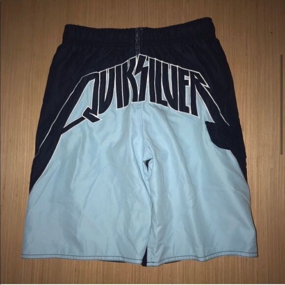 Quiksilver Kid's Blue Swimsuit Board Shorts - Picture 2 of 8